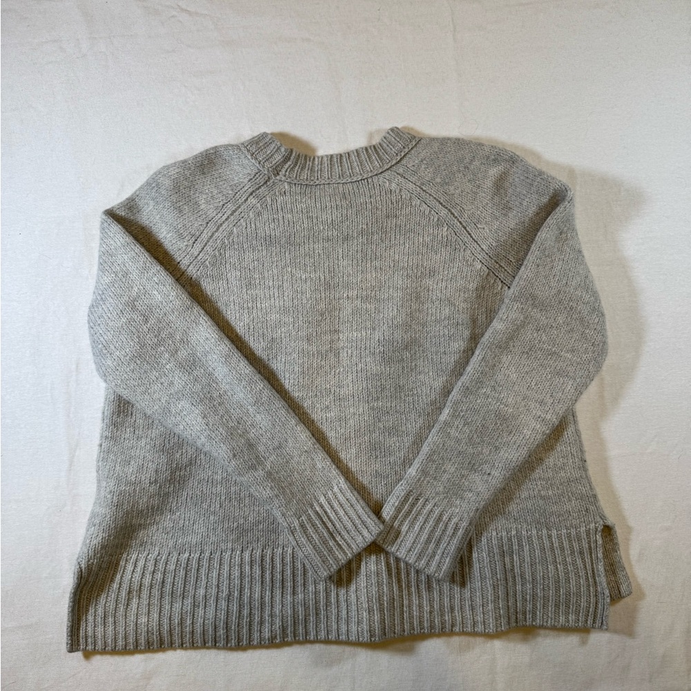 Madewell El Rancho Gray Western Knit Sweater - Made with Supersoft Wool Blend - Picture 8 of 8